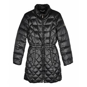 Dawn Levy Kourtney Quilted Puffer Jacket Black Shiny Med